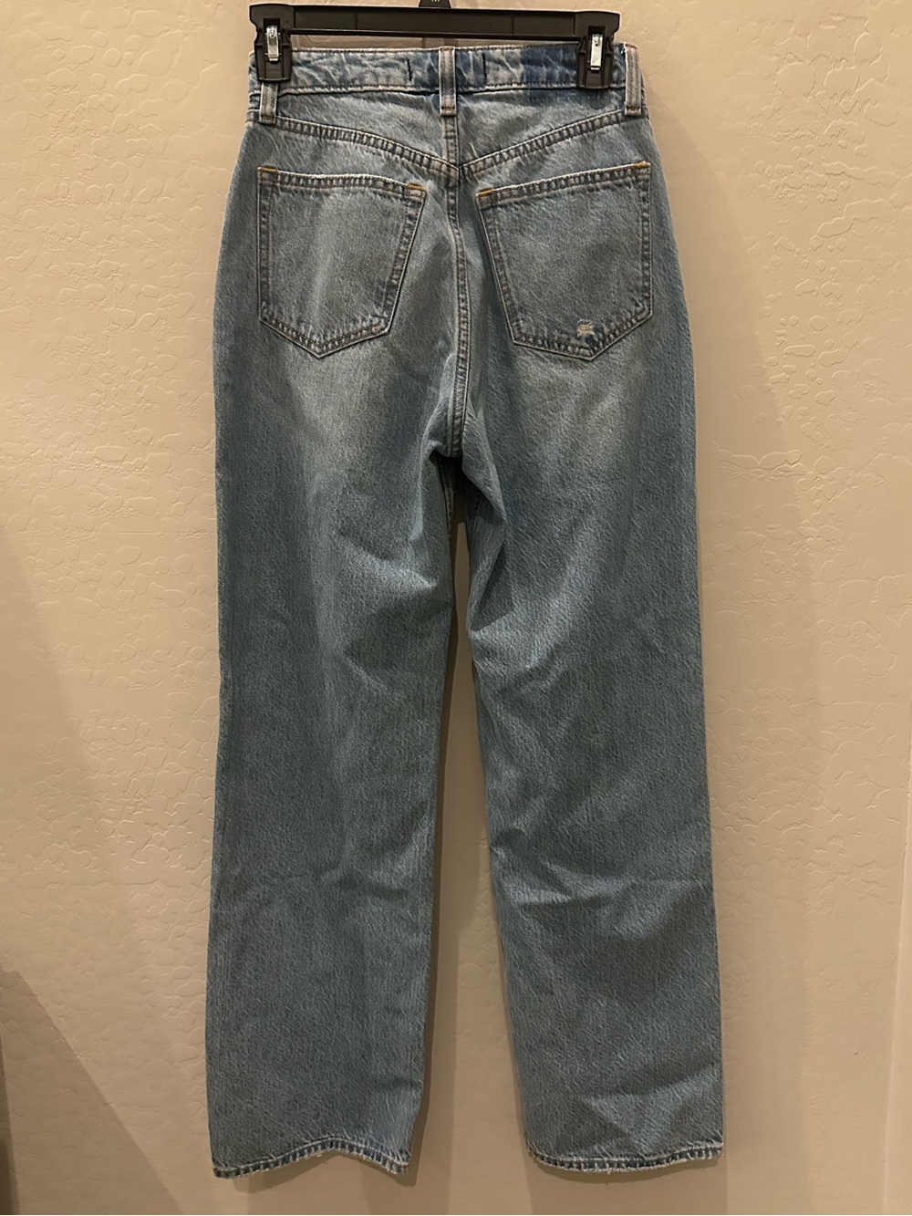 Abercrombie & Fitch x Jen Reed The Loose High Rise Curve Love Jeans Light Wash - Picture 4 of 8